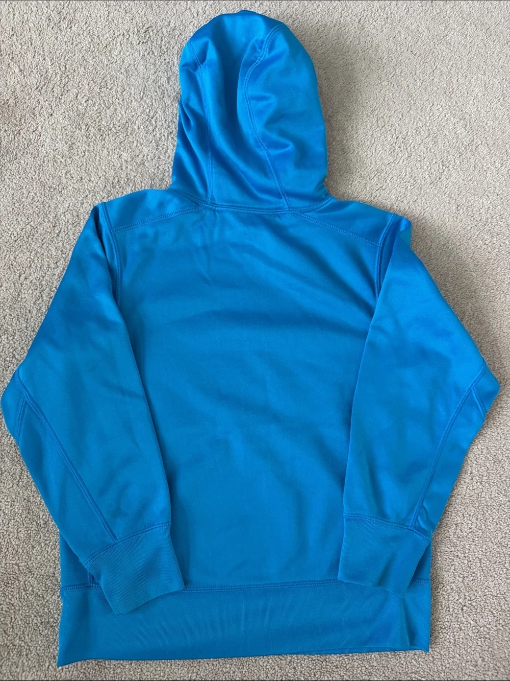 Nike Boys Youth Small Therma-FIT Blue Pullover Hoodie Graphic Logo